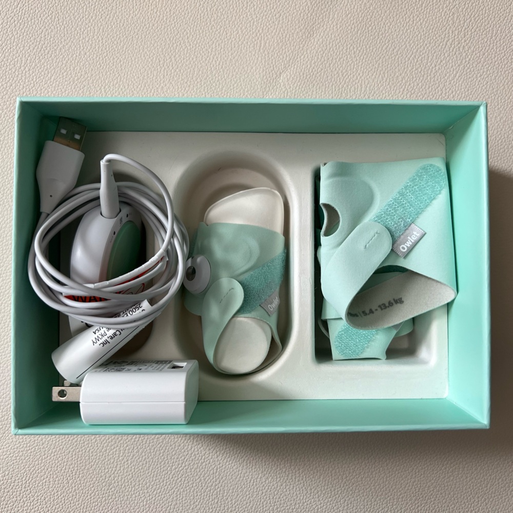 Owlet Baby Monitor Sock Set in Mint | 3rd Generation